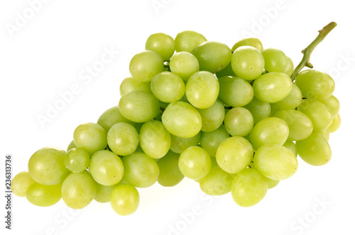 GREEN GRAPES ON WHITE