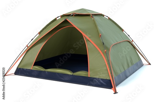 3d illustration of a camping tent