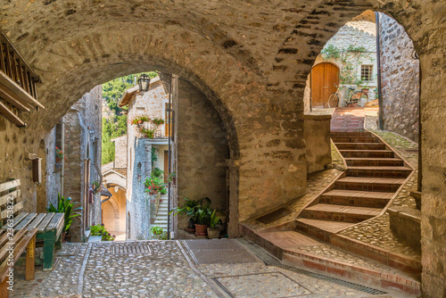 Scheggino, idyllic village in the Province of Perugia, in the Umbria region of Italy.