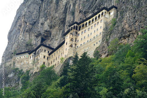 Sumela Monastery in the mountains on the Black Sea coast of Turkey.