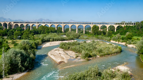 Cuneo: old bridge over the river Stura di Demonte