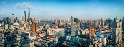 panorama of Shanghai City