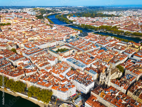 Aerial view of Lyon