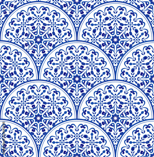 porcelain blue pattern