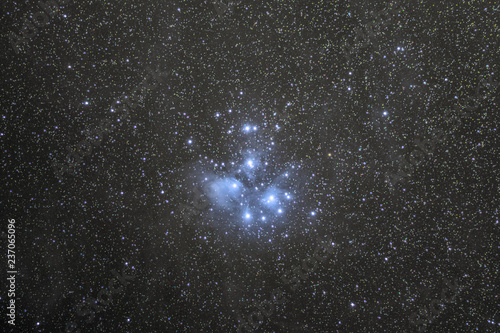 M45, the pleiades shot from Vandenberg, CA
