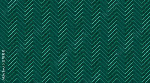 Chevron zig zag emerald (dark green) seamless pattern with light lines. Elegant minimal european background in light halftone. Herringbone vector backdrop. Festive stripes. Jagged waves. Luxury VIP