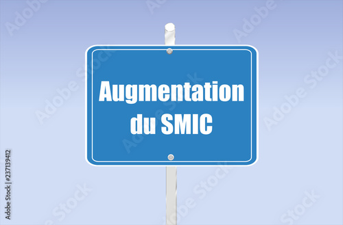 panneau augmentation du smic