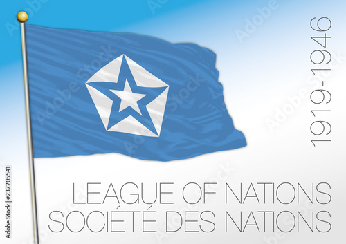 League of Nations historical flag, 1919 - 1946