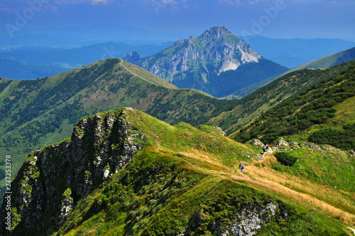 Nature landscape green mountains of Mala Fatra, Slovakia