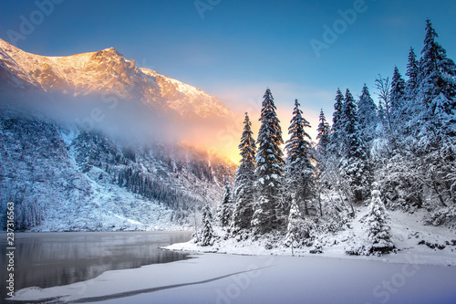 Winter Mountain landscape