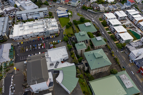 Wellington War Memorial Museum and Massey University Aerial View. 