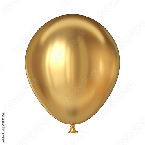 Golden balloon 3D