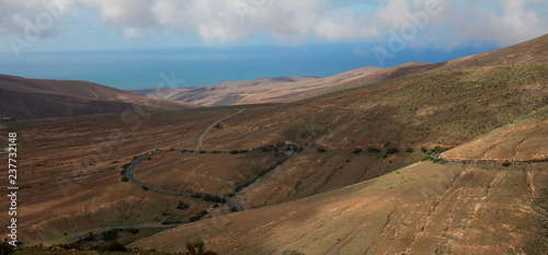 Panorama landscape of Fuerteventura, Canary Islands 