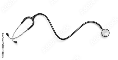 Stethoscope on white background