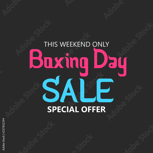 Boxing Day Sale.