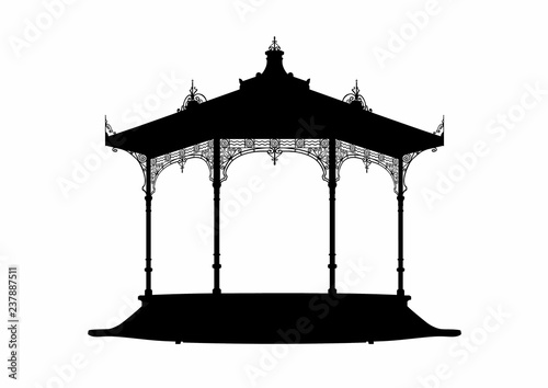 Shadow of a bandstand