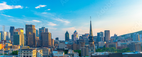 Montreal, Canada: City Skyline aerial view