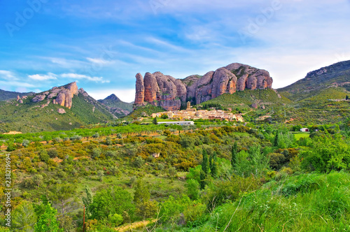 Mallos de Riglos in Aragon, Spanien - Mallos de Riglos in Aragon