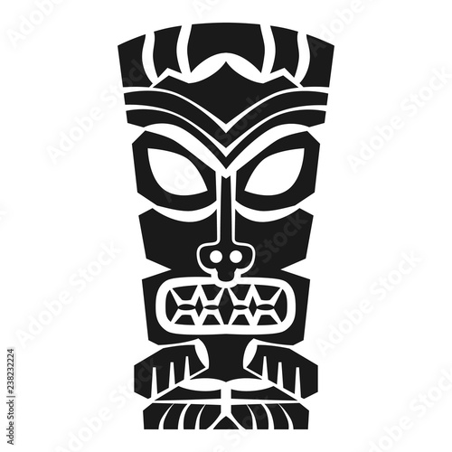 Tiki idol icon. Simple illustration of tiki idol vector icon for web design isolated on white background