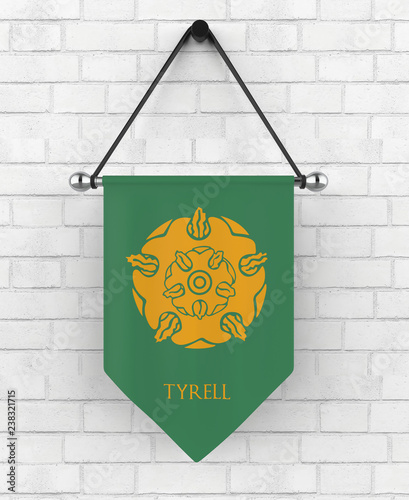 India , delhi - 12 October, 2018: heraldic symbols or logos of various Game of Throne houses. 3d illustration.