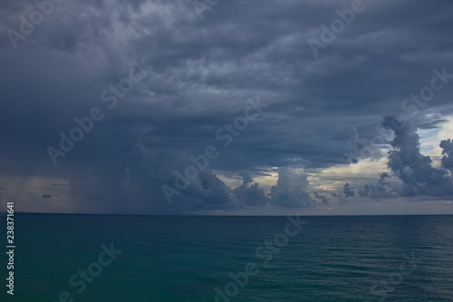 storm clouds at sea