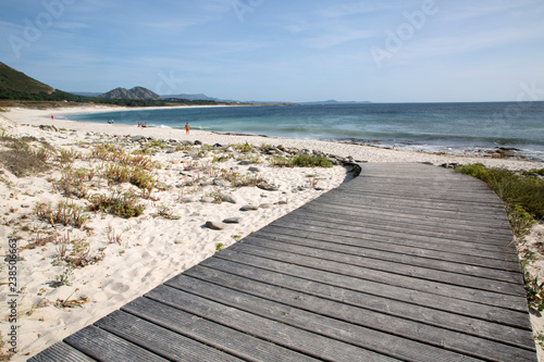 Footpath at Larino Beach, Coruna