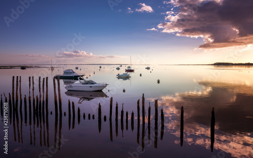 Sunset on the Arcachon Bay 