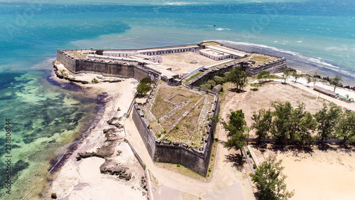 Fort São Sebastião (San Sebastian, Sao Sebastiao), Mozambique island (Ilha de Mocambique), Indian ocean coast, Moçambique. Mozambique Channel, Mossuril Bay, Nampula Province. Portuguese East Africa