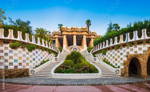 Park Guell in Barcelona, Spain