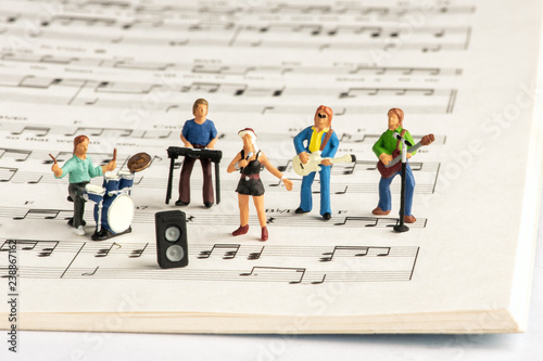 Rock band miniature people