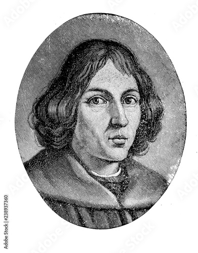 Nicolaus Copernicus (1473 – 1543) mathematician and astronomer who formulated a model of the universe that placed the Sun rather than the Earth at the center of the universe