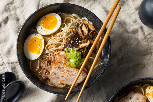 Homemade Japanese Pork Tonkotsu Ramen