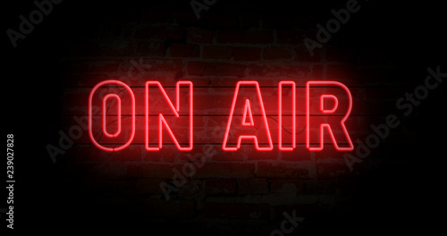 On air neon sign