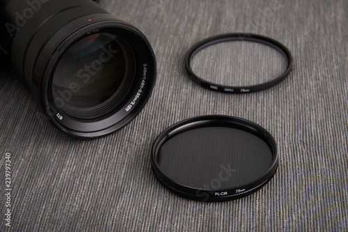 Circular polarizer camera filter