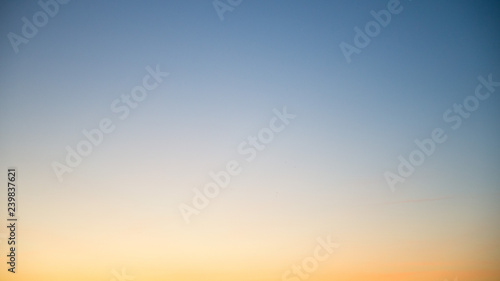 Colorful clear sky without cloud at twilight time before sunrise