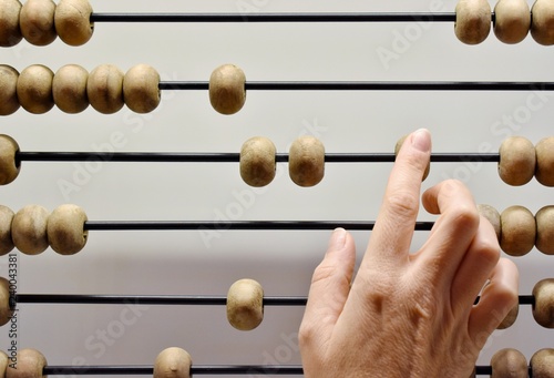 abacus on white background