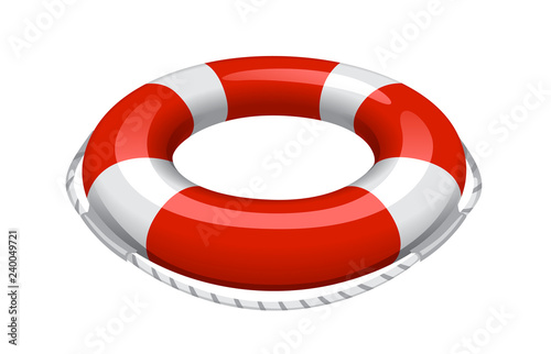 vector illustration of lifebuoy classic surround realistic