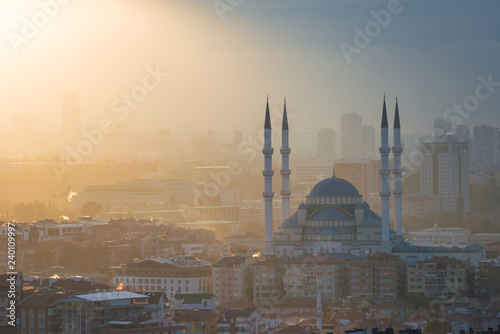 Ankara, The Capital city of Turkey - A cityscape with the major monumental buildings
