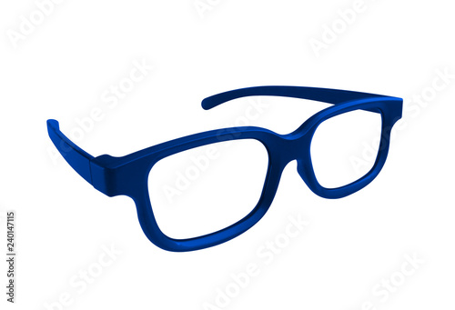 Glasses isolated - blue