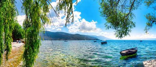 View of the scenic lake Ohrid, Ohrid, Macedonia