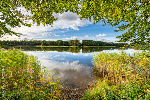 The Lake Neuenkirchen (German: Neuenkirchener See) is part of the nature reserve Techin in the German state Mecklenburg-Vorpommern.