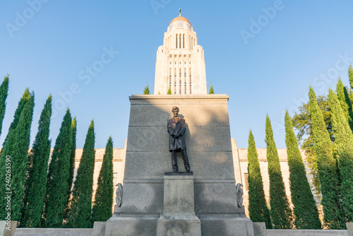 Lincoln Statue at the Nebraska Capitol Building