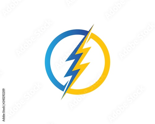 flash power of energy and electric illustration