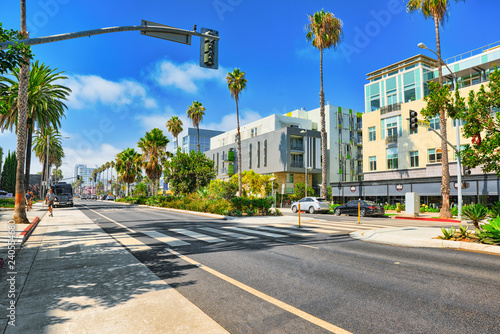 City views, Santa Monica streets - a suburb of Los Angeles. California.USA.