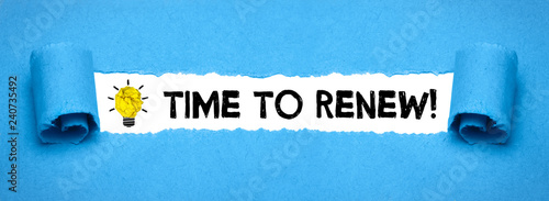 Time to renew!