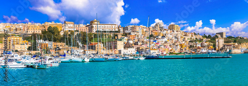 Sicily - beautiful coastal town Sciacca in south of island. Italy