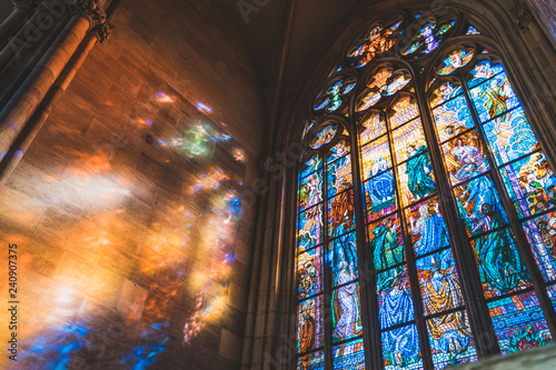 colorful stained glass