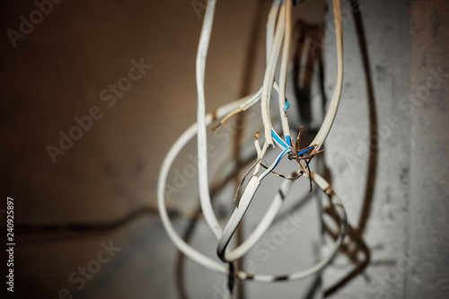 installation of new electrical wiring in the house