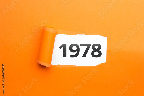 surprising Number / Year 1978 orange background