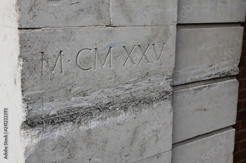 Roman Numerals on Brick Work